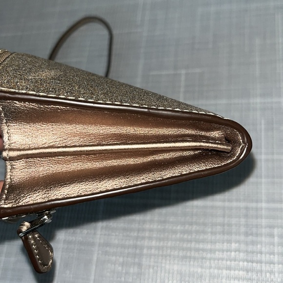 COACH gold wristlet - Picture 10 of 12